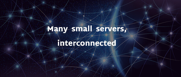 Illustration of many small interconnected stars